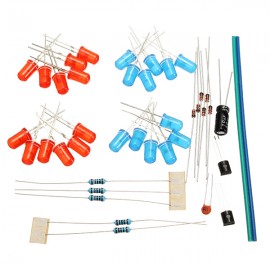 DIY Double Color Flashing Lights Kit Electronic Production NE555+CD4017 Practice Learning Kit