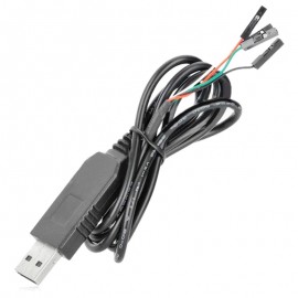 LDTR-WG0133 PL2303HX 1m USB to TTL / USB to COM Module Converter Cable (Black)