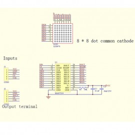 MAX7219 8×8 Dot Matrix Display Control Module for Arduino