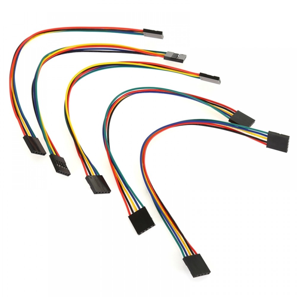 5 PCS 21cm LDTR-YJ010 5 Pin Jumper Cable Female to Female Dupont Wire for Arduino