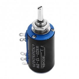 WXD3 – 13 – 2W 4.7K Ohm Multiturn Precision Potentiometer -Black