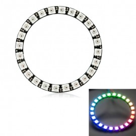 LDTR – Y00024 WS2812B 5050 LED Smart RGB Ring 66mm 24 Bit for Arduino – Black