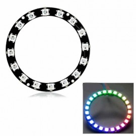 LDTR – Y00016 WS2812B 5050 LED Smart RGB Ring 68mm 16 Bit for Arduino – Black