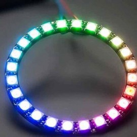 LDTR – Y00016 WS2812B 5050 LED Smart RGB Ring 68mm 16 Bit for Arduino – Black