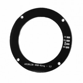 LDTR – Y00012 WS2812B 5050 LED Smart RGB Ring 50mm 12 Bit for Arduino – Black