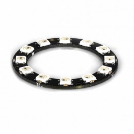 LDTR – Y00012 WS2812B 5050 LED Smart RGB Ring 50mm 12 Bit for Arduino – Black