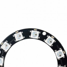 LDTR – Y00012 WS2812B 5050 LED Smart RGB Ring 50mm 12 Bit for Arduino – Black