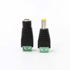 LDTR – PJ0006 Female + Male DC Power Connector for Video – Black