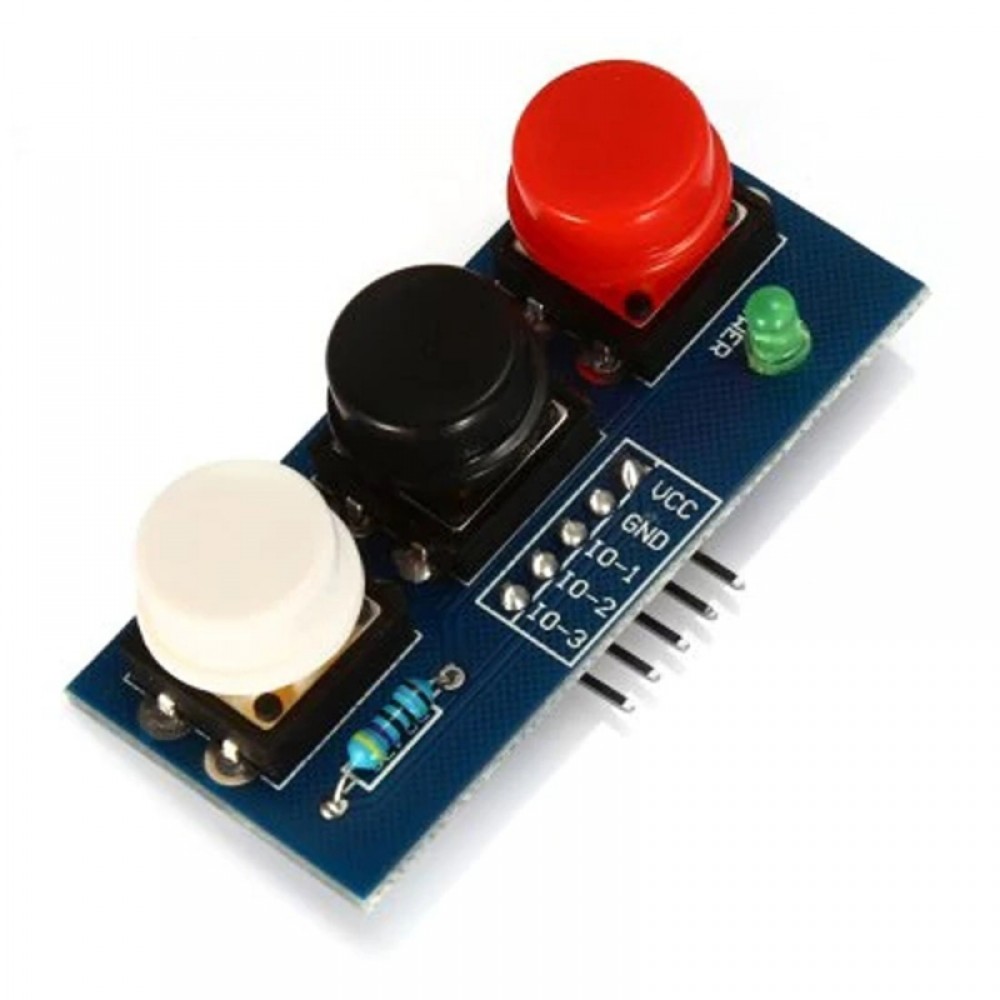 LDTR – Key3 3 – 6V Independent Key Touch Button Module External Keyboard with LED Power Indicator