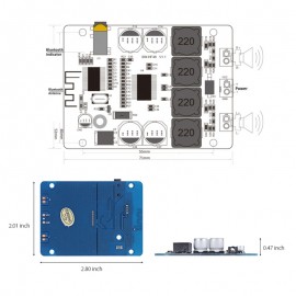 LDTR – WG0069 TPA3118 Bluetooth Digital Amplifier Board for RC Toys Models 2 x 30W Stereo DIY Speaker