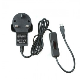 UK Standard 5V 2.5A Power Supply With Power Switch Charger For Raspberry Pi